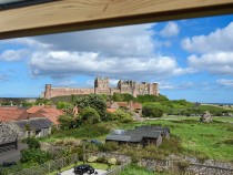 View of Bamburgh Castle from Dunford Cottage