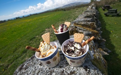 Sundaes at Cream o' Galloway