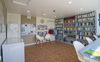 Mossyard Information room with fridge and freezer