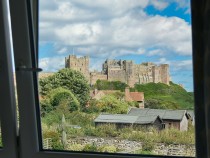 View of Bamburgh Castle from Dunford Cottage 