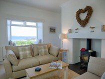 Meadow Cottage living room with view